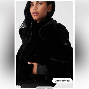 Faux fur foxy jacket